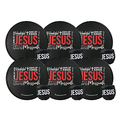 Swanson Christian Products – Parlor and Church Foldable Hand Fan – Modern Style – Names of Jesus – (Package of 6)