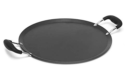 IMUSA USA 11″ Nonstick Carbon Steel Comal with Bakelite Handles, Inch, Black