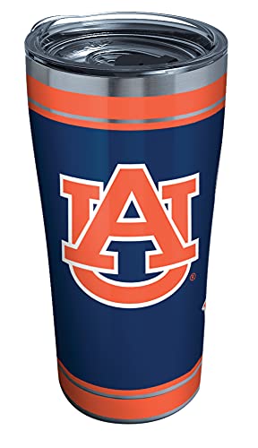 Tervis Triple Walled Auburn Tigers Insulated Tumbler Cup Keeps Drinks Cold & Hot, 20oz – Stainless Steel, Campus