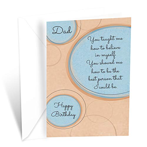 Happy Birthday Card For Dad | Made in America | Eco-Friendly | Thick Card Stock with Premium Envelope 5in x 7.75in | Packaged in Protective Mailer | Prime Greetings