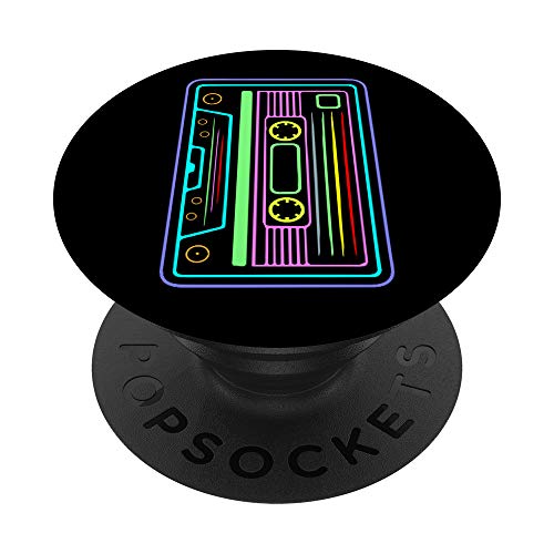 Cassette Tape – 80s 90s Music – Retro Vintage Disco Party PopSockets PopGrip: Swappable Grip for Phones & Tablets