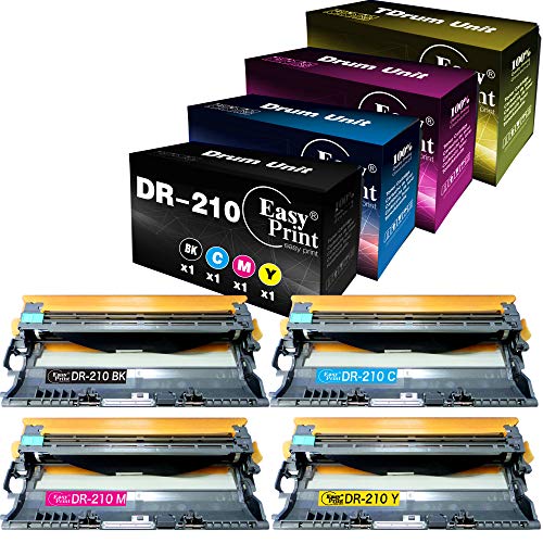 EASYPRINT Compatible (4-Pack, Drum only) DR210CL DR-210CL DR210 Drum Unit Used for HL3040CN 3070CW 9320CW MFC-9010CN 9120CW 9320CW Printer