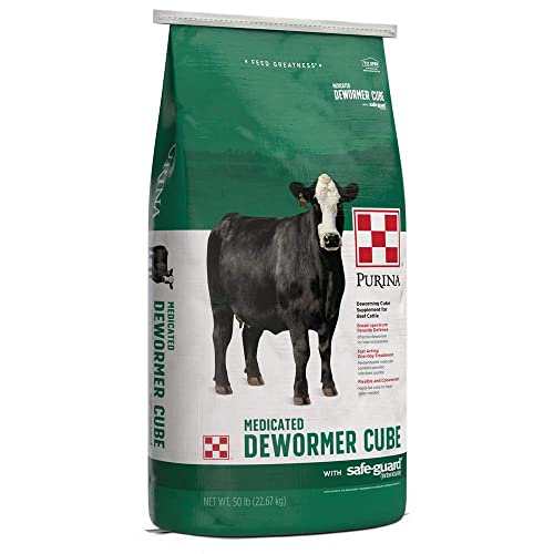 Purina | Safe-guard Cattle Cube Dewormer | 50 Pound (50 LB) Bag