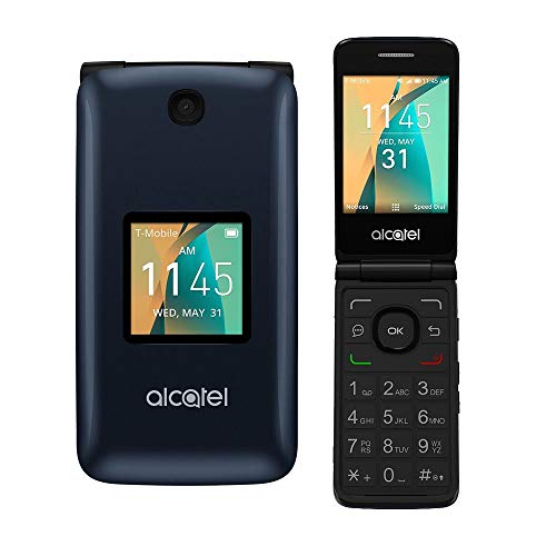 Alcatel Cingular Flip 2 4G LTE FlipPhone Bluetooth WIFI MP3 Camera Good for Elderly – GSM Unlocked (Renewed)