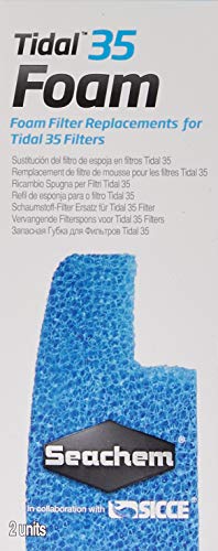 Seachem Tidal 35 Filter Replacement Foam (2 Pack), Blue (6582)