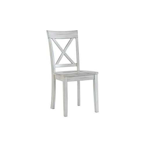 Boraam Jamestown Dining Chair, Set of 2, Antique White