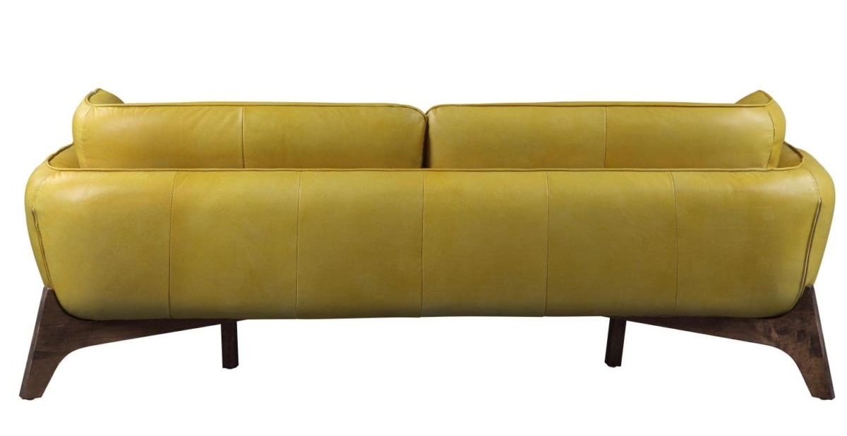 ACME Furniture Pesach Sofas, Mustard Leather | The Storepaperoomates Retail Market - Fast Affordable Shopping