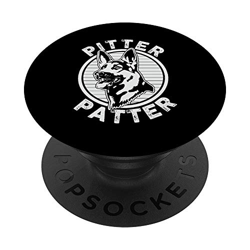 Funny Pitter Patter – Dog German Shepherd Dog Rescue Woof PopSockets Swappable PopGrip