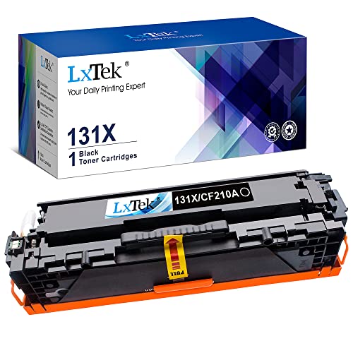 LxTek Remanufactured Toner Cartridges Replacement for HP 131X CF210X 131A CF210A Compatible with Laserjet Pro M251nw M276nw Printer, High Yield (1 Black)