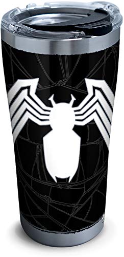 Tervis Triple Walled Marvel – Venom Insulated Tumbler Cup Keeps Drinks Cold & Hot, 20oz – Stainless Steel, Venom