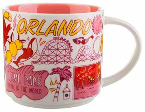 Starbucks ORLANDO BEEN THERE SERIES ACROSS THE GLOBE COLLECTION Ceramic Coffee Mug, 14 Fl Oz