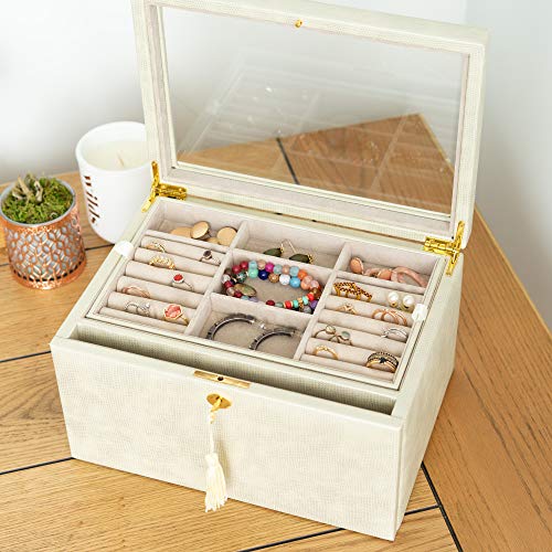 Hives and Honey Emily Luxe Jewelry Storage Chest, Gold