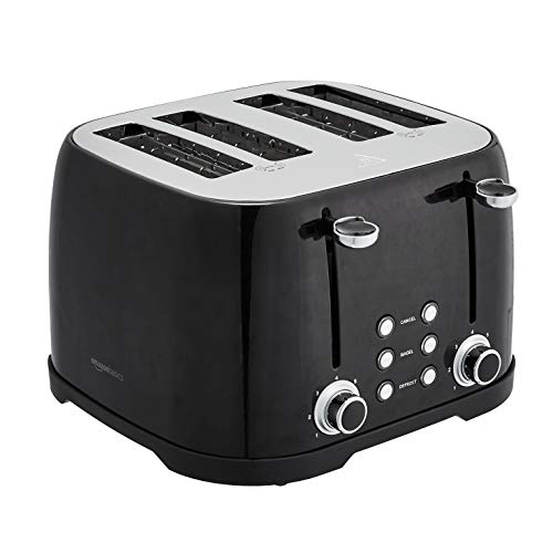 Amazon Basics 4-Slot Toaster – Black