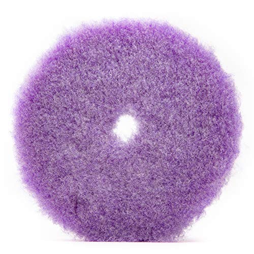 Lake Country Purple Foam Wool Buffing and Polishing Pad – Knitted Wool Pads for Standard Duty Orbital – Premium Blend, Dense Body, Reduced Lint with Excellent Retention (1 Pack, 5.25″)