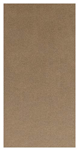 KOECKRITZ Custom Sized RV (Recreational Vehicle) Camper and Trailer Area Rugs and Runners. Made for Indoor / Outdoor Use. Light Weight and Flexible for Easy Transport. (4′ x 12′, Chestnut)