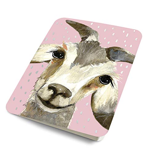 Artisan Blank Note Cards by Studio Oh! – Rachel Brown Gilbert The Goat – Pack of 8 – 4.25″ × 5.5” Printed Textured Art Paper Embellished with Foil Stamping Cards and Envelopes