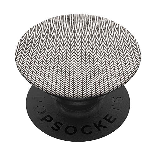 Silver Sparkle Herringbone Geometric Design PopSockets PopGrip: Swappable Grip for Phones & Tablets