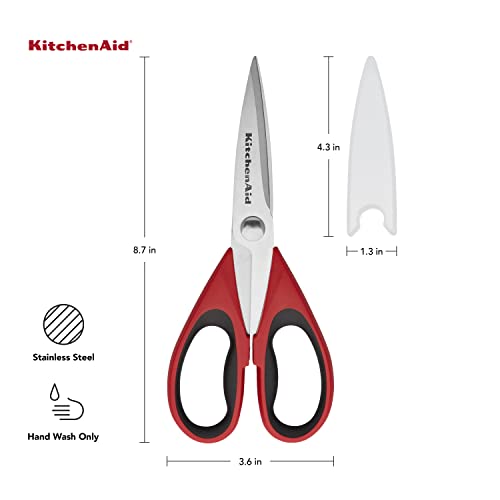 The Storepaperoomates Retail Market KitchenAid All Purpose Shears with Protective Sheath, 8.72-Inch, Red - Fast Affordable Shopping