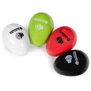 MUSICUBE Egg Shakers Professional 4-Tones Percussion Plastic Egg Shakers Instrument Set (Soft, Medium, Loud, Heavy) for Educational Classroom Teaching, Party Supply, Music Band…