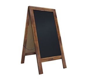 Rustic Magnetic A-Frame Chalkboard Sign / Extra Large 40″ x 20″ Free Standing Chalkboard Easel / Sturdy Sidewalk Sign Sandwich Board / Outdoor A Frame Chalk Board for Weddings & More!