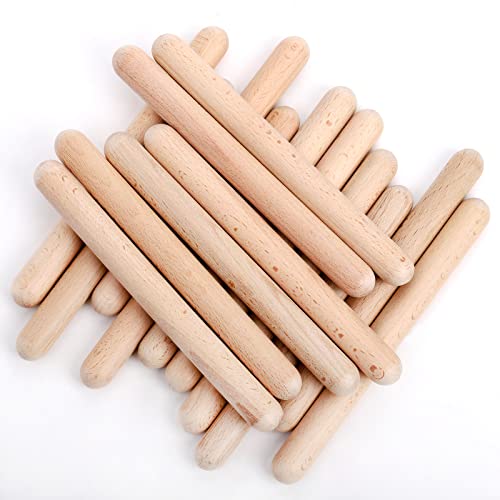 ZEAYEA 24 Pack Rhythm Sticks with Carry Bag, 8 Inch Wood Claves Musical Percussion Instrument, Music Lummi Sticks for Kids, Hardwood Musical Sticks for Music Parties | The Storepaperoomates Retail Market - Fast Affordable Shopping