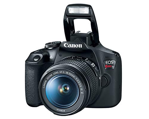 The Storepaperoomates Retail Market Canon EOS Rebel T7 DSLR Camera|2 Lens Kit with EF18-55mm + EF 75-300mm Lens, Black - Fast Affordable Shopping