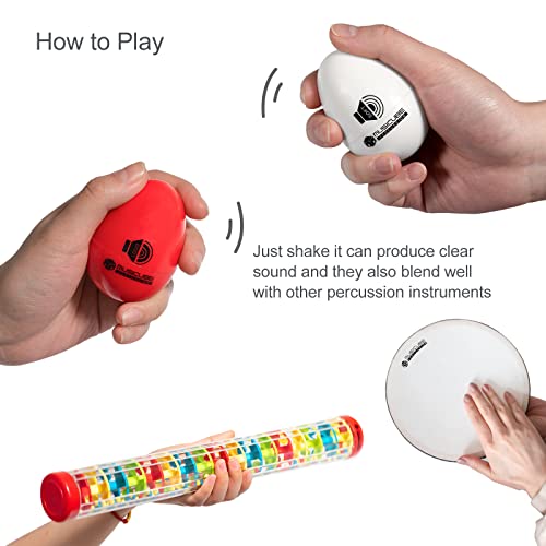 MUSICUBE Egg Shakers Professional 4-Tones Percussion Plastic Egg Shakers Instrument Set (Soft, Medium, Loud, Heavy) for Educational Classroom Teaching, Party Supply, Music Band… | The Storepaperoomates Retail Market - Fast Affordable Shopping