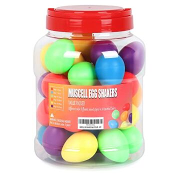 MUSCELL Egg Shakers,Professional Percussion Instruments with 6 Sounds for Live,Studio,Classroom Music, 36pcs in 6 colors w/ Bottle Packing | The Storepaperoomates Retail Market - Fast Affordable Shopping