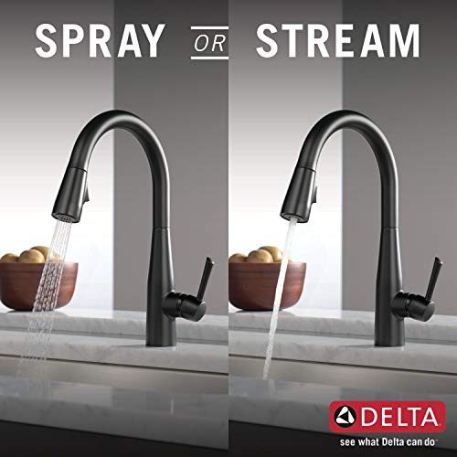 The Storepaperoomates Retail Market Delta Faucet Essa Matte Black Kitchen Faucet Black, Kitchen Faucets with Pull Down Sprayer, Kitchen Sink Faucet, Faucet for Kitchen Sink, Magnetic Docking Spray Head, Matte Black 9113-BL-DST - Fast Affordable Shopping