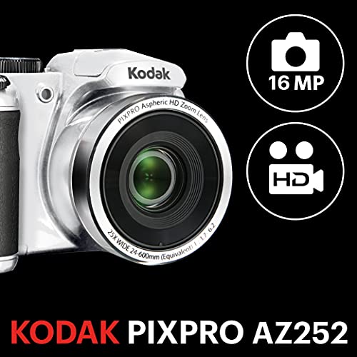 The Storepaperoomates Retail Market Kodak PIXPRO Astro Zoom AZ252-WH 16MP Digital Camera with 25X Optical Zoom and 3″ LCD (White) - Fast Affordable Shopping