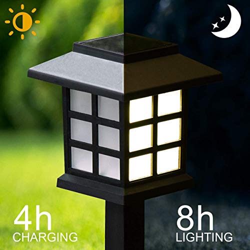 The Storepaperoomates Retail Market Solar Outdoor Lights,12 Pack LED Solar Lights Outdoor Waterproof, GIGALUMI Solar Walkway Lights Maintain 10 Hours of Lighting for Your Garden, Landscape, Path, Yard, Patio, Driveway - Fast Affordable Shopping