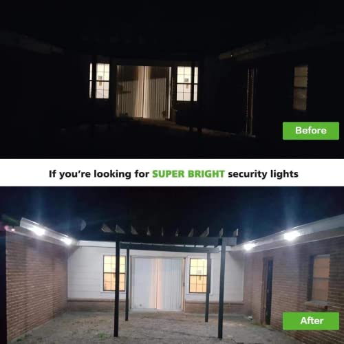 The Storepaperoomates Retail Market Outdoor Motion Sensor Light Battery Operated, Hotomely IP65 Waterproof Ultra Bright Motion Sensor Outdoor Lights Head Adjustable with 8W 600 Lumen 6000K 4LEDs for Garage Yard Porch and Patio (2 Packs) - Fast Affordable Shopping
