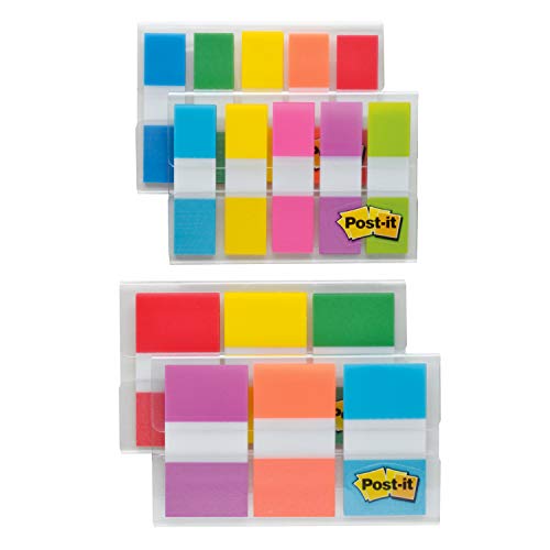 The Storepaperoomates Retail Market Post-it Flags Combo Pack, 4 On-The-Go Dispensers/Pack, 120 .94 in Wide and 200 .47 in Wide Flags, Assorted Colors (683-XL1) - Fast Affordable Shopping