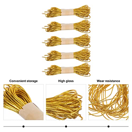The Storepaperoomates Retail Market PRETYZOOM Christmas Round Decors Gift Ornament M Party Multipurpose Gifts Craft Home Decoration Threads Feet Tinsel Ropes Cord Bundles Wrap Tag Elastic Thread Decor Holiday Metallic Thread: - Fast Affordable Shopping