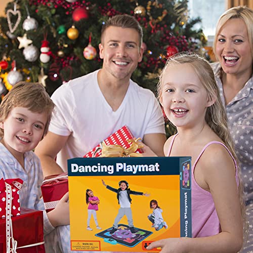 The Storepaperoomates Retail Market Dance Mat for kids ages 4-8,Dance Pad with Aux, Built-in Music,3 Game Modes,Christmas Birthday Gifts Toy for Girls Boys Ages 4 5 6 7 8 year old ,can improve body response coordination,enhance memory - Fast Affordable Shopping
