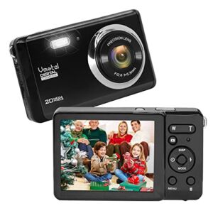 Digital Camera, 20MP Digital Point and Shoot Cameras for Photography Full HD 1080P Video Camera Student Camera with 2.8 Inch Screen 8X Digital Zoom for Kids/Teens/Beginners/Seniors (Black)