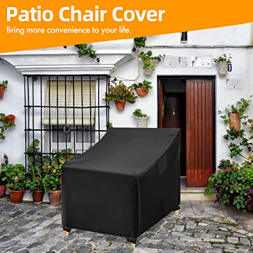 The Storepaperoomates Retail Market WLEAFJ Outdoor Chair Covers Waterproof, Black Lawn Patio Furniture Covers, Heavy Duty Patio Lounge Deep Seat Cover, 2 Pack – 36″ W x 37″ D x 36″ H - Fast Affordable Shopping
