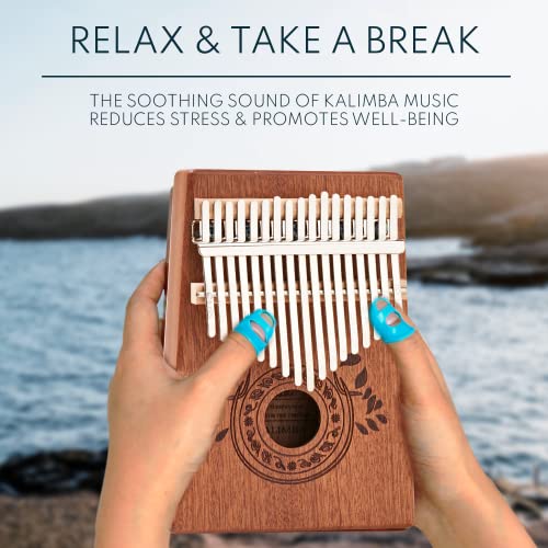 UNOKKI Kalimba Thumb Piano – Kalimba 17 Key Musical Instruments w/ Kalimba Song Book Instructions, Tuning Hammer & More! Thumb Piano for Kids & Adults – Easy to Learn Finger Piano Music (Light Brown) | The Storepaperoomates Retail Market - Fast Affordable Shopping
