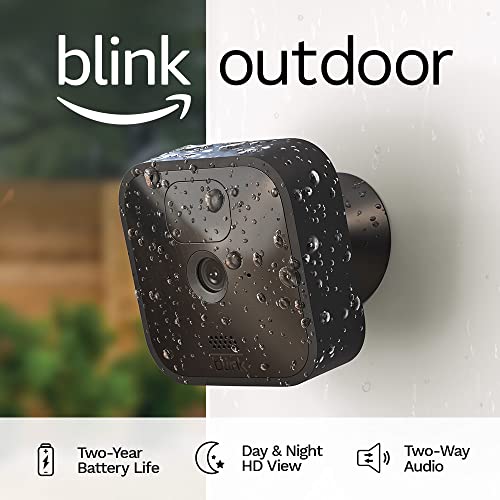 The Storepaperoomates Retail Market Blink Outdoor – wireless, weather-resistant HD security camera, two-year battery life, motion detection, set up in minutes – 3 camera kit - Fast Affordable Shopping