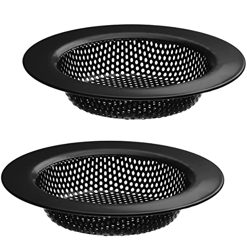 The Storepaperoomates Retail Market 2 Pack – 4.5″ Top / 3″ Basket – Black Stainless Steel Kitchen Sink Drain Strainer Large Basket Food Catcher. Durable Electroplated Coating - Fast Affordable Shopping