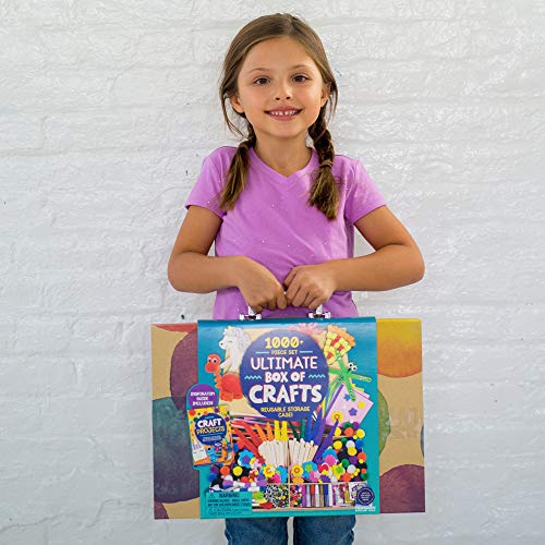 The Storepaperoomates Retail Market Made By Me Ultimate Craft Box, Art & Craft Activities 1000 Piece Set, Storage Case, Great for Preschool Arts & Crafts, Adult & Group Projects, Craft Box for Kids Girls & Boys - Fast Affordable Shopping