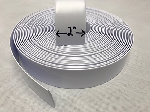 The Storepaperoomates Retail Market 2″ Wide Vinyl Strap for Patio Pool Lawn Garden Furniture 20′ Roll_ Make Your Own Replacement Straps. Plus – 20 Free Fasteners! (201 White) - Fast Affordable Shopping