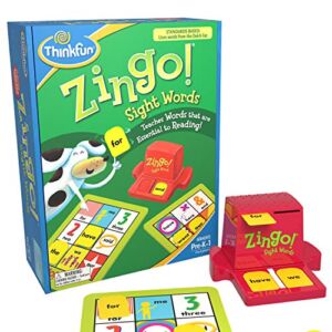 ThinkFun Zingo Sight Words Award Winning Early Reading Game for Pre-K to 2nd Grade – Toy of the Year Finalist, A Fun and Educational Game Developed by Educators for Boys and Girls