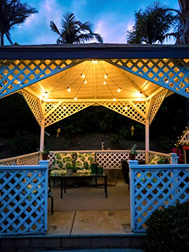 The Storepaperoomates Retail Market Brightech Ambience Pro Solar Powered Outdoor String Lights, Commercial Grade Waterproof Patio Lights, 27 Ft Edison Bulbs, Shatterproof LED Solar String Lights for Outdoors – 1W LED, Soft White Light - Fast Affordable Shopping