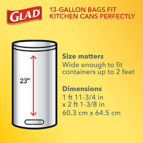 The Storepaperoomates Retail Market GLAD Protection Series Force Flex Drawstring Odor Shield, Gray, 13 Gallon, 110 Count - Fast Affordable Shopping