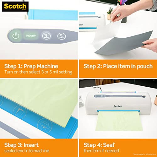 The Storepaperoomates Retail Market Scotch Thermal Laminator, 2 Roller System for a Professional Finish, Use for Home, Office or School, Suitable for use with Photos (TL901X) - Fast Affordable Shopping