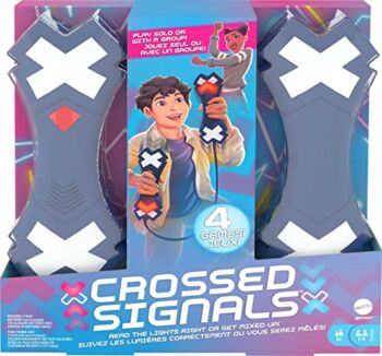 The Storepaperoomates Retail Market Mattel Games Crossed Signals Electronic Game with Pair of Talking Light Wands, Play Solo or with Up to 4 Players, Move Wands Up, Down or Shake, Gift for 8 Year Olds & Up - Fast Affordable Shopping