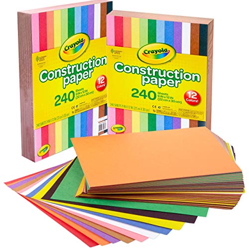 The Storepaperoomates Retail Market Crayola Construction Paper, 240 Count, Bulk School Supplies For Kids, 2-Pack School Paper - Fast Affordable Shopping