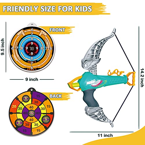 The Storepaperoomates Retail Market Bow and Arrow Set for 3 4 5 6 7 8 Year Old Boys, Outdoor Toys for Kids Ages 4-8 Toys for 5 Year Old Boys Toys for 6 Year Old Boys Gifts Indoor Games Birthday Gifts for Boys Girls Kids - Fast Affordable Shopping