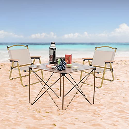 The Storepaperoomates Retail Market Folding Camping Chairs, Heavy Duty Aluminum 330 LBs Capacity, Portable Outdoor Kermit Chair for Lawn Beach Courtyard Park Picnic - Fast Affordable Shopping